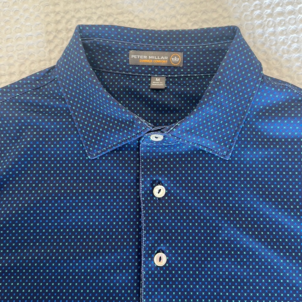 Peter Millar “The Bear’s Club” men’s golf polo shirt.
